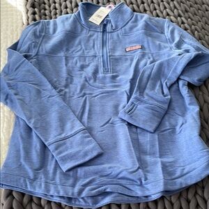 Vineyard Vines Blue Quarter-Zip Pullover